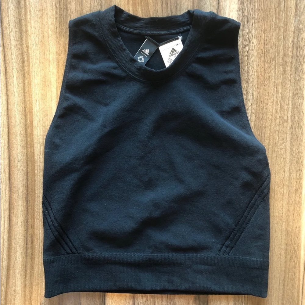 Adidas crop tank top size M
